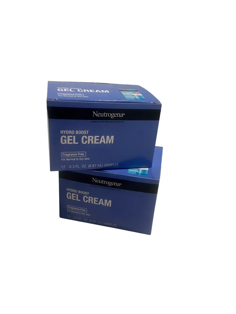 Neutrogena Hydro Boost Gel Cream Fragrance Free 24pk Sample Travel Size 0.3oz ea